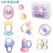有券的上：LIVING STONES 活石  婴儿摇铃玩具 8件套(送礼盒袋)