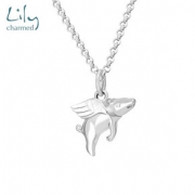 Lily Charmed Flying pig 飞天小猪 925银项链