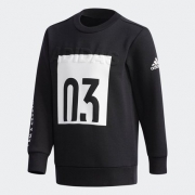 19日0点：adidas 阿迪达斯 小童运动套头卫衣 93元包邮（前500件）