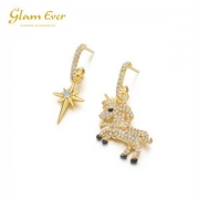 Glam Ever 独角兽星星耳环