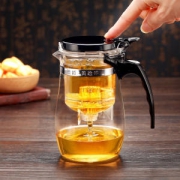 一键过滤玻璃泡茶杯