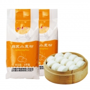 收麦人 自发面粉 中筋小麦 1kg*2袋 12.9元包邮（需用券）