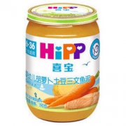 HiPP 喜宝 婴幼儿有机果泥 190g 三文鱼胡萝卜土豆味 *7件