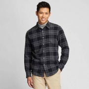 UNIQLO 优衣库 421206 男装 法兰绒格子衬衫(长袖)