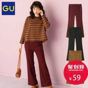 GU极优318211女装微喇叭裤