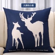 HOWDO 卡通抱枕靠垫 （套+芯）40*40cm 7.9元包邮