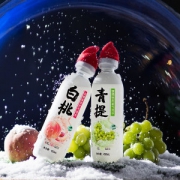 秋林 0糖0脂0卡 青提/白桃味 苏打气泡水 高膳食纤维 450ml*12瓶