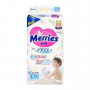 Merries 妙而舒 婴儿纸尿裤 L54片 *6件 412.2元包邮（合68.7元/件）