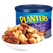 美国进口 卡夫旗下 绅士Planters 碧根果+巴旦木+腰果 混合盐焗坚果仁 233g
