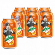 Mirinda 美年达 橙味汽水 330ml*6听