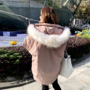 【奢瑾】网红大毛领羽绒服女韩版