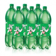 限地区：七喜 7UP 柠檬味 汽水碳酸饮料 2L*6瓶