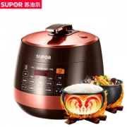 苏泊尔 触摸屏电压力锅 球釜双胆 一做饭一煲炖 5L 可选米粒软硬程度