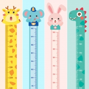 ￥4.9 学威 儿童卡通身高贴纸