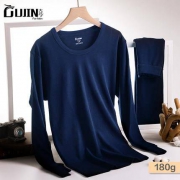 GUJIN 古今 ESIFW51 男士全棉棉毛衫套装