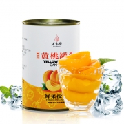 汇尔康 糖水果汁黄桃罐头 425g/罐