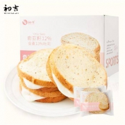 初吉 奇亚籽黑麦全麦夹心面包 600g