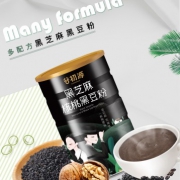 14.90元包邮！南京农业大学研制，谷初源 黑芝麻核桃黑豆粉600g 需用25元优惠券