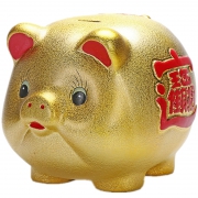 创意大金猪存钱罐儿童陶瓷储蓄罐摆件  券后11元