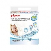 pigeon 贝亲 PL135 婴儿柔湿巾 80片 3连包 *3件