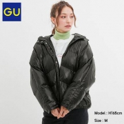 19日0点：GU 极优 319068 女士亮面连帽棉服外套