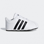 双12预告：adidas 阿迪达斯 VL COURT 2.0 CRIB 婴儿休闲鞋 99元包邮