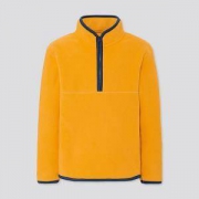 19日0点：UNIQLO优衣库 儿童摇粒绒半拉链套头衫