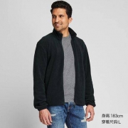 双12返场：UNIQLO 优衣库 418711 男装摇粒绒拉链茄克
