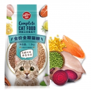 Wanpy 顽皮 冻干三文鱼 全价猫粮 1.5kg *2件 59.85元包邮（合29.93元/件）