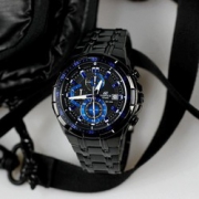 圣诞好礼：CASIO 卡西欧 EDIFICE EFR-526BK-1A2 商务石英表