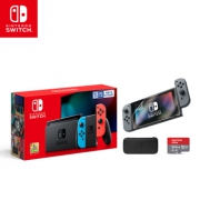 Nintendo 任天堂 Switch 续航升级版 游戏主机 国行 保护包+SD卡套装 2199元包邮