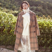 西子美丽心情 XZ18C1523 女士赫本风毛呢大衣