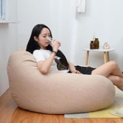 食品级粒子，可拆洗，米良品 日式创意懒人沙发中号80x90cm