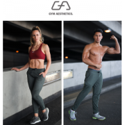 德国专业健身 Gym Aesthetics 男女针织运动长裤 单向导湿 出汗不沾