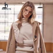 Hazzys 哈吉斯 ABSSH07DH15X 羊毛呢大衣外套女