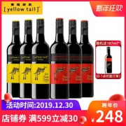 黄尾袋鼠（Yellow Tail）缤纷系列 西拉加本力6支组合装