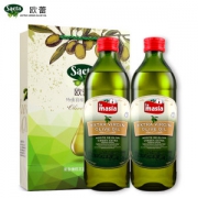世界十大橄榄油品牌 欧蕾 西班牙进口 特级冷榨橄榄油 1L*2瓶