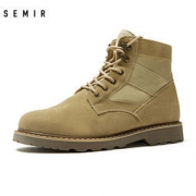 大额神券：Semir 男女真皮马丁靴
