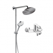 88VIP、绝对值：Hansgrohe 汉斯格雅 26168+71242 双飞雨240下出水淋浴管花洒套餐 2174.55元包邮（多重优惠）
