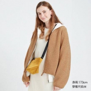 UNIQLO 优衣库 418245 女士绒摇粒V领开衫