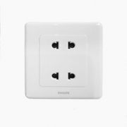 Philips 飞利浦 墙壁86型两孔插座 1.89元包邮（需用券）