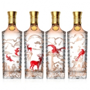 降价！WULIANGYE五粮液 福禄寿禧52度白酒 500ml*4瓶