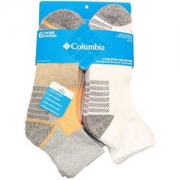 Columbia 1/2 加长四分之一足弓垫涤纶混纺袜 6 双