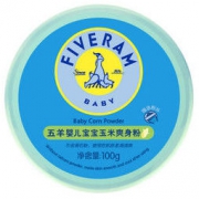 京东PLUS会员： FIVERAMS 五羊 婴儿宝宝玉米爽身粉 100g *10件