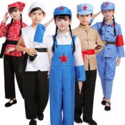 桑塔图 小红军演出服装 110-160cm
