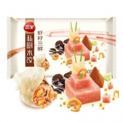 限地区：三全 私厨水饺 虾籽三鲜口味 600g（54只）*10件