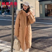 韩都衣舍 LU9009 女士直筒中长款棉服