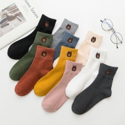 ins网红可爱日韩系中筒秋冬女袜  券后8.99元