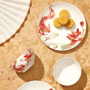 29.90元包邮！共禾京品 双人中式骨瓷餐具套装（碗盘2组） 需用90元优惠券