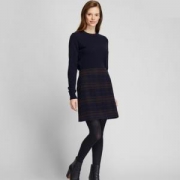 28日0点：UNIQLO 优衣库 422230 女款羊毛混纺迷你裙